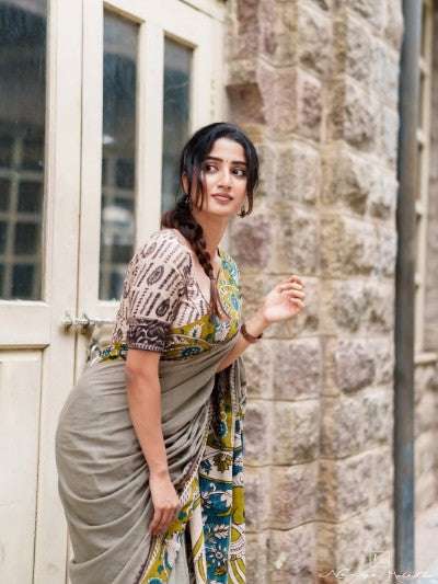 Maharani Linen Print Saree