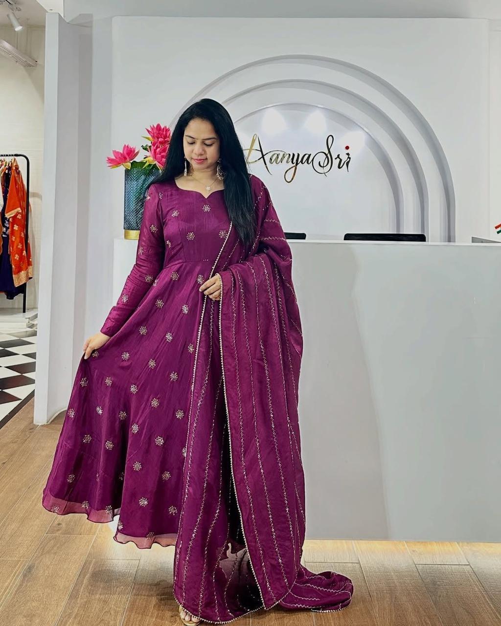 New Anarkali-style kurti and a matching dupatta