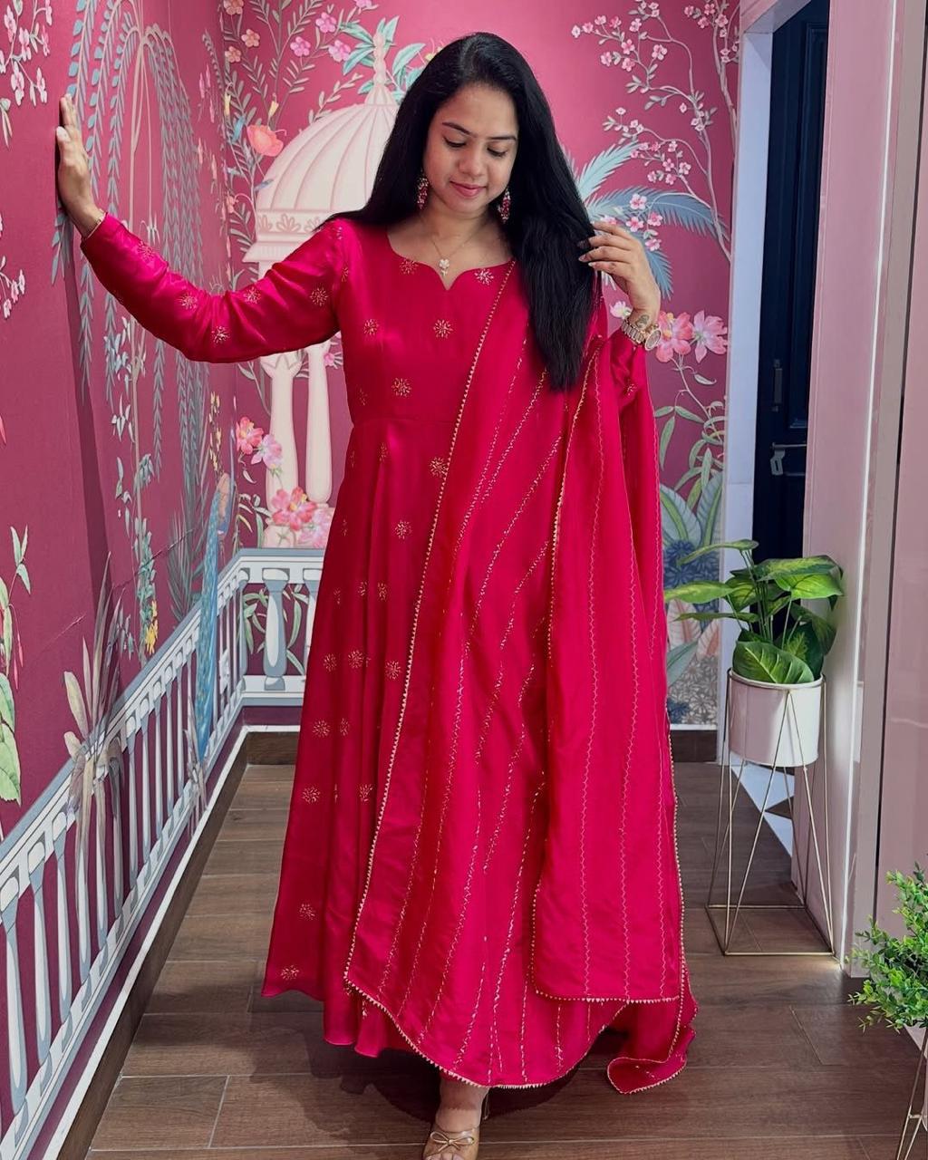 New Anarkali-style kurti and a matching dupatta