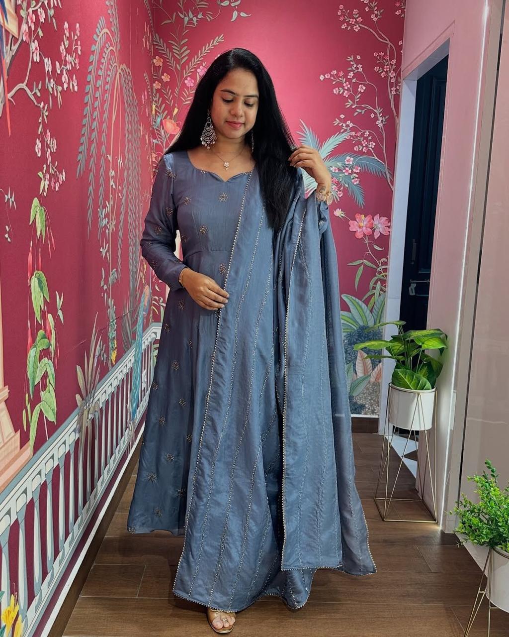 New Anarkali-style kurti and a matching dupatta
