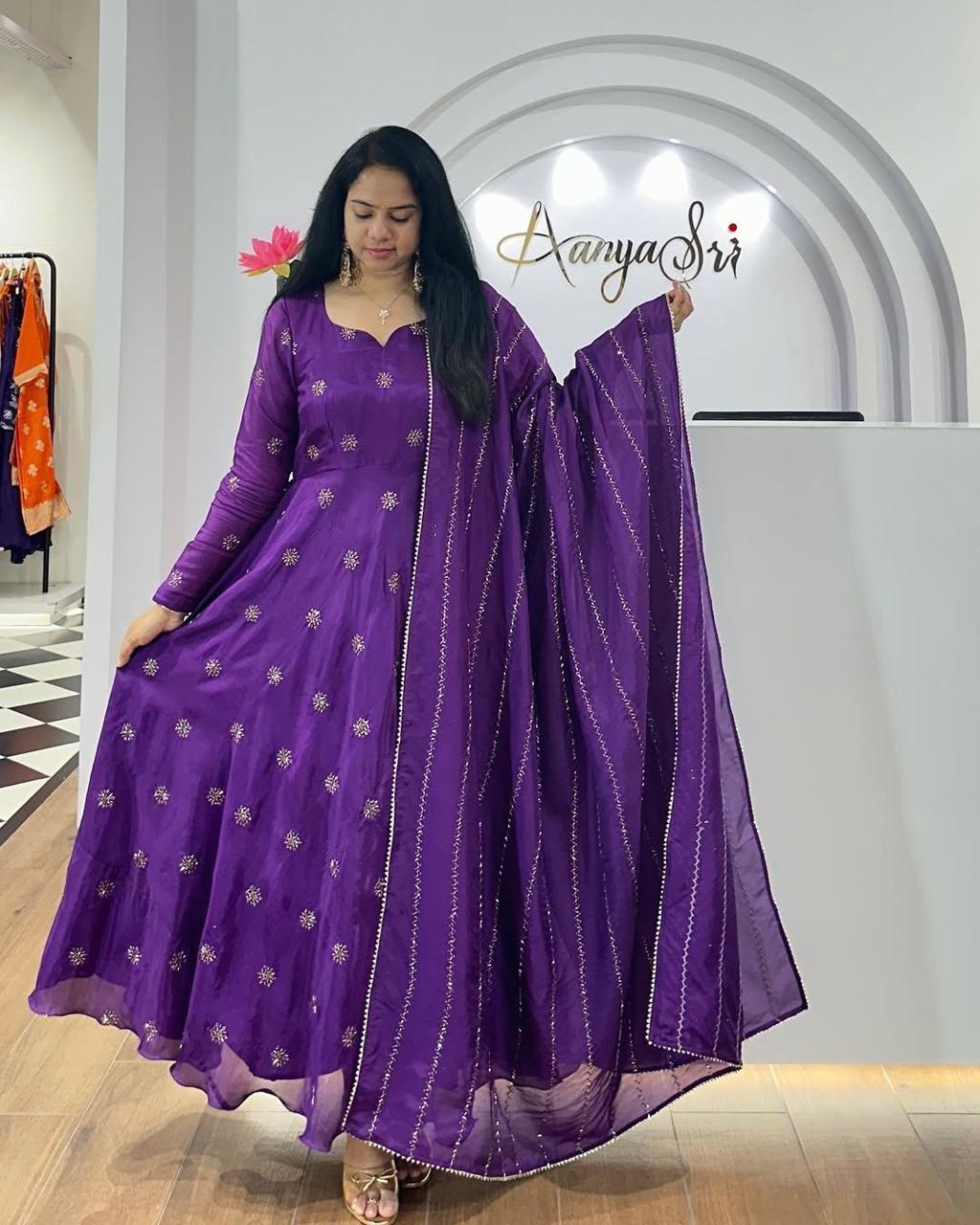 New Anarkali-style kurti and a matching dupatta