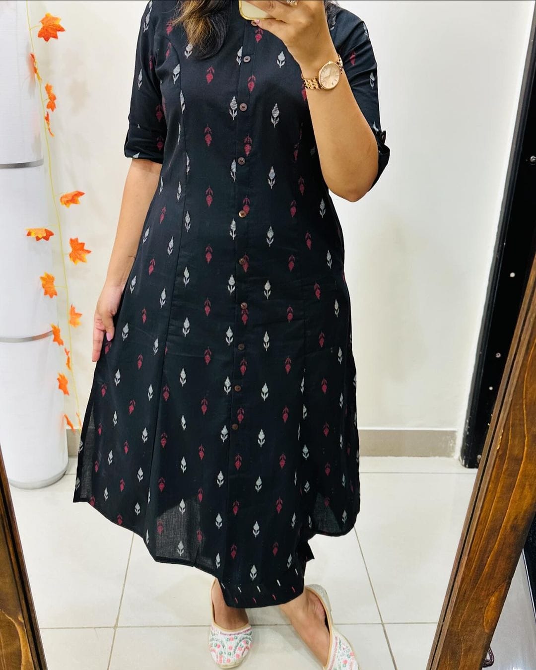 Premium Floral Cotton Kurti Palazzo Set
