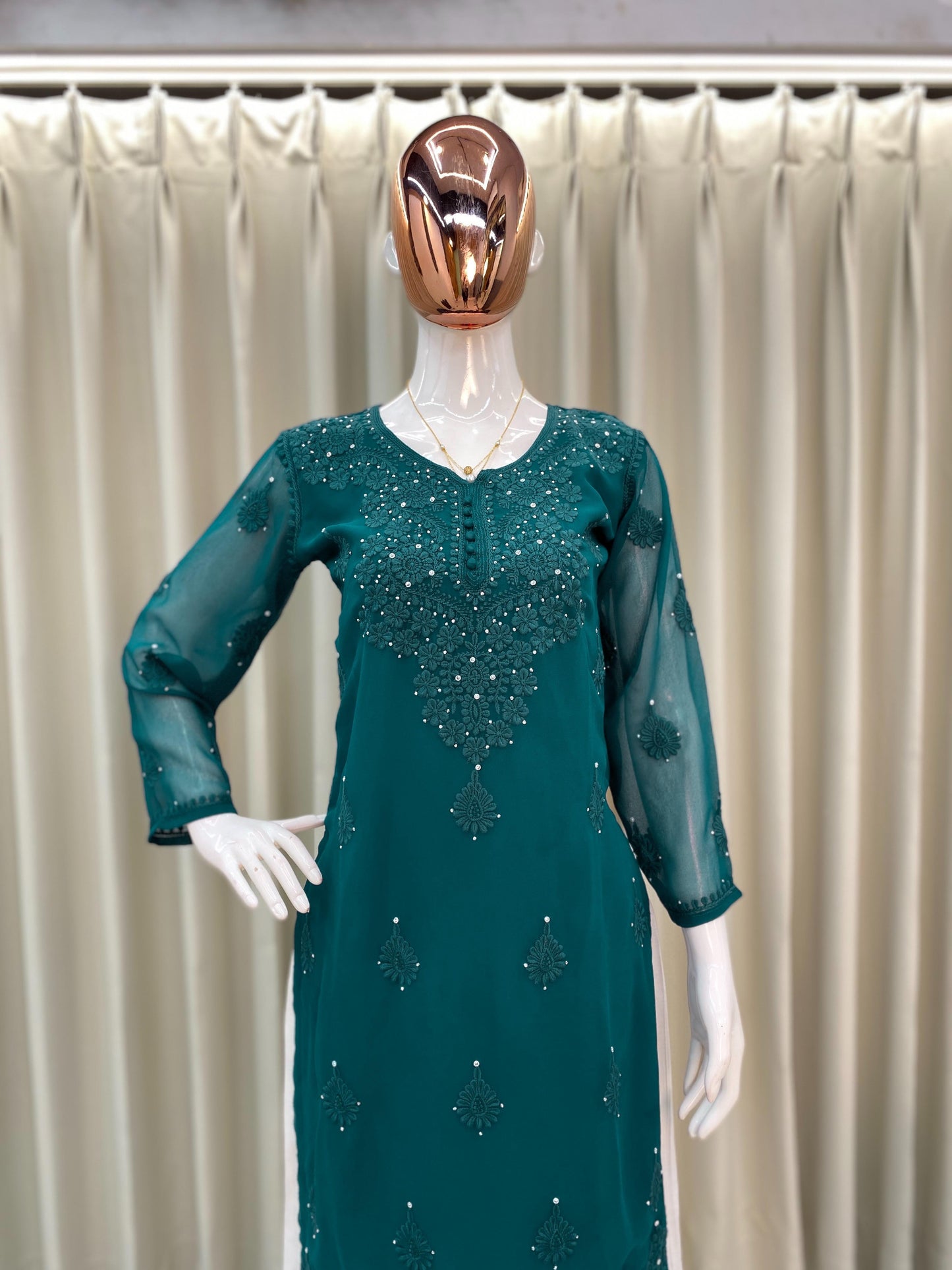 TRENDING DESIGNER PLAZO WITH EMBROIDERED COTTON THREAD WORK