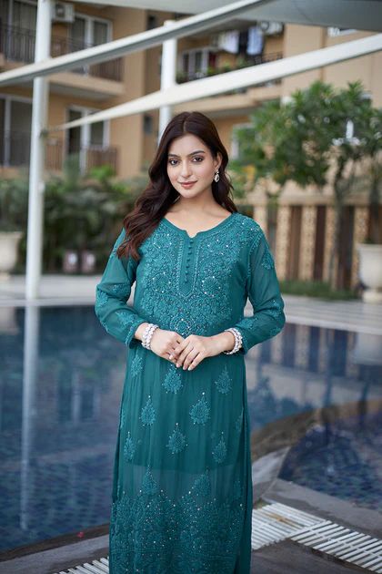 TRENDING DESIGNER PLAZO WITH EMBROIDERED COTTON THREAD WORK