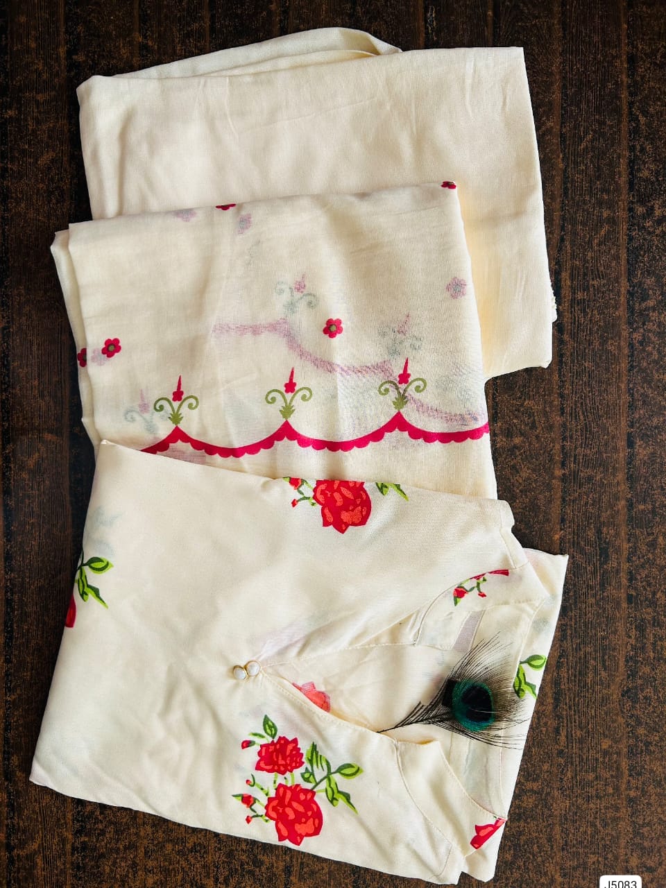 Flower Print Design Plazo Set