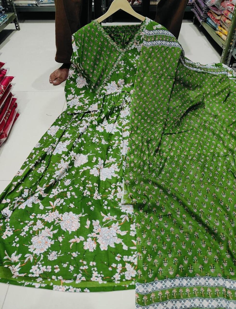 New Anarkali Kurta Set in an elegant Angrakha Style