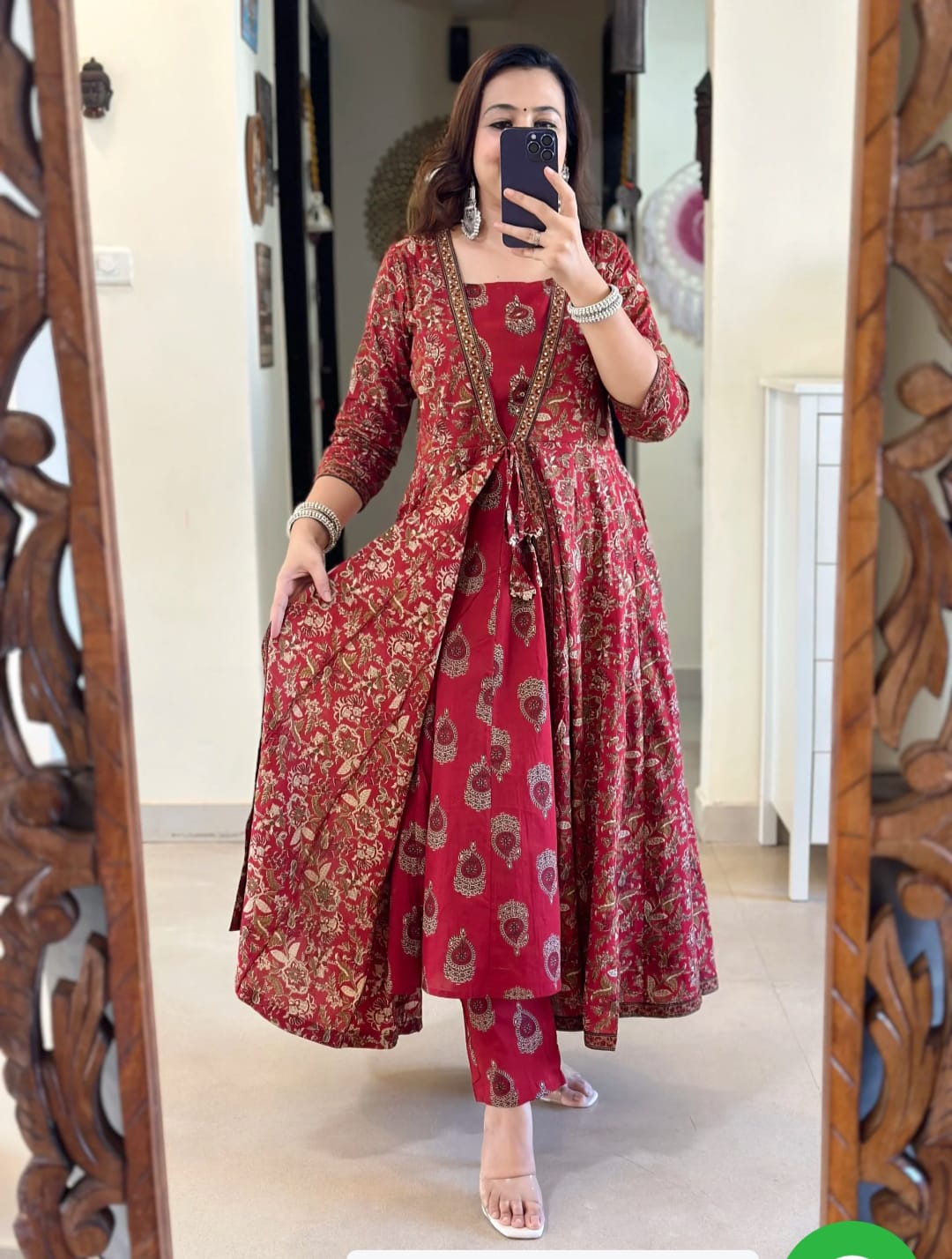 FULL COTTON HANDWORK ANARKALI SET