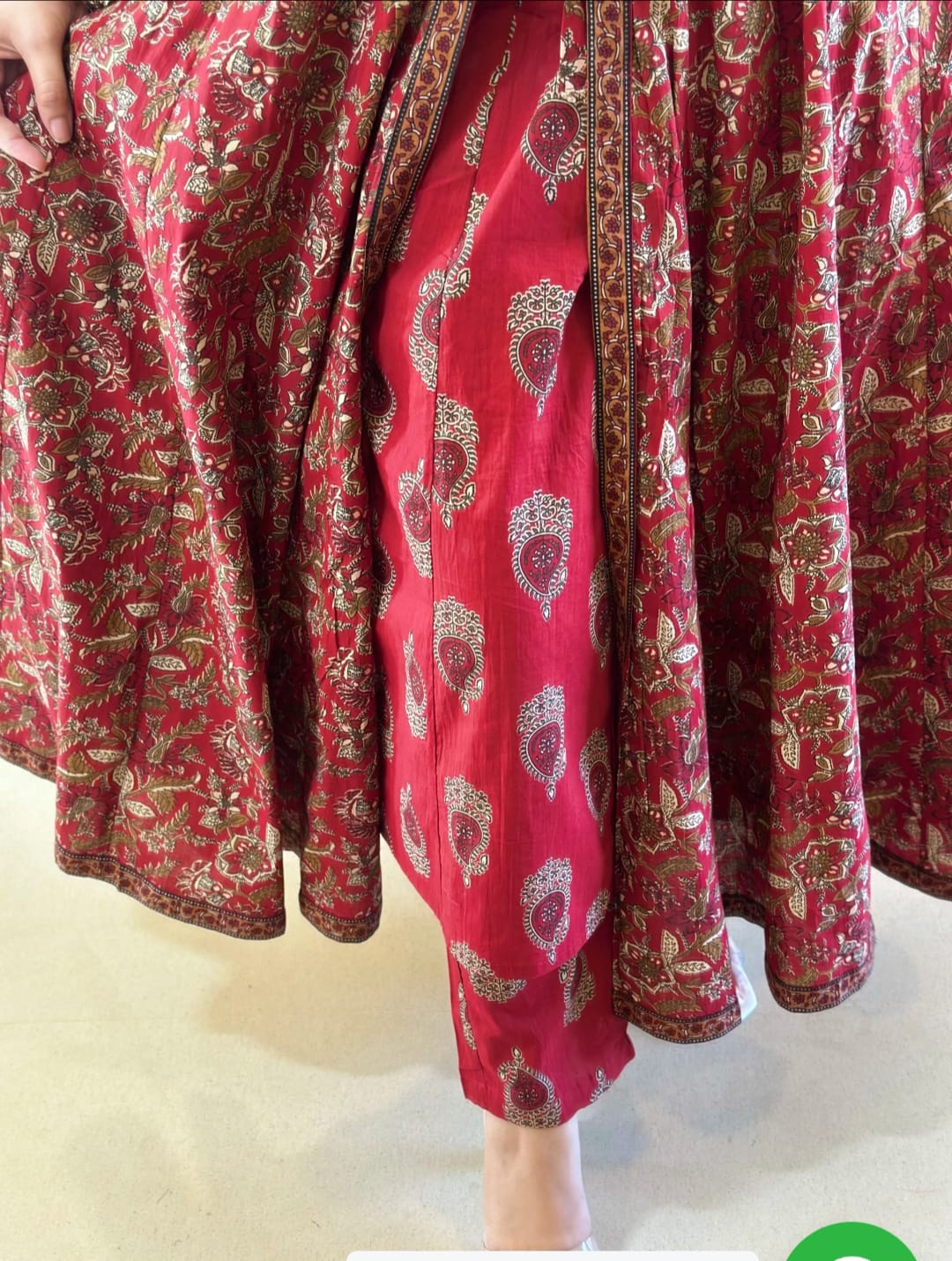 FULL COTTON HANDWORK ANARKALI SET