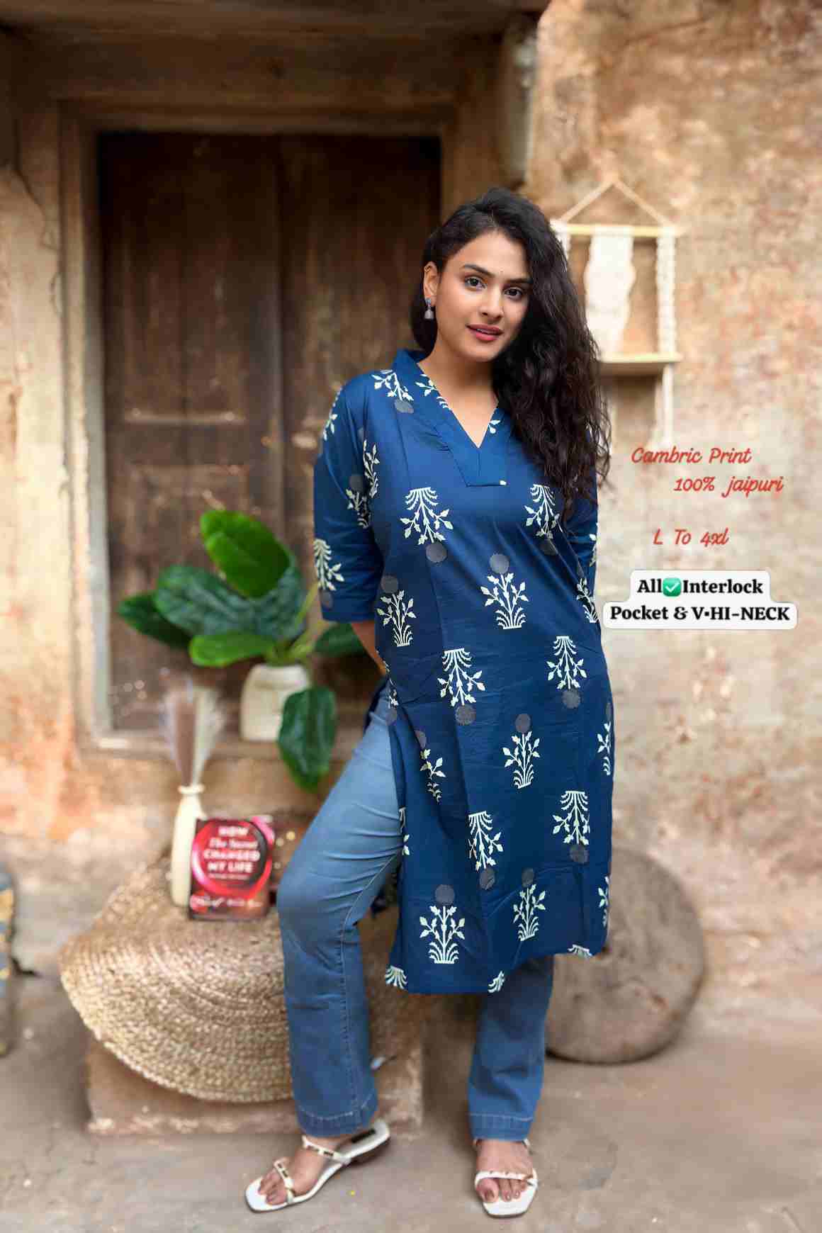 Straight Kurti with Pocket