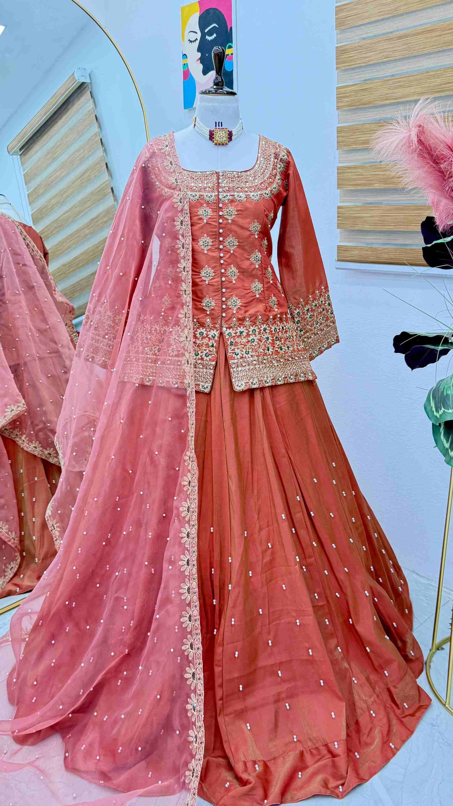 New Designer Partywear Lehenga Set