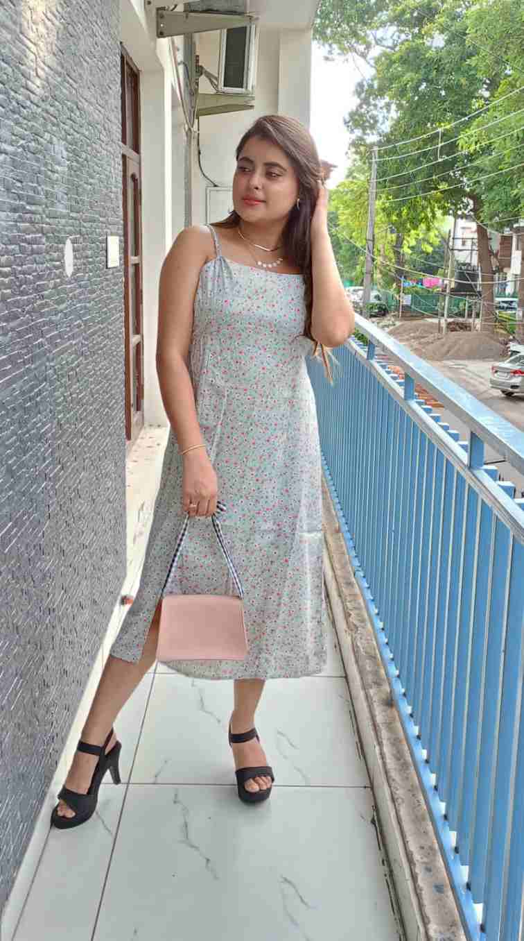 Floral Spaghetti Strap Dress