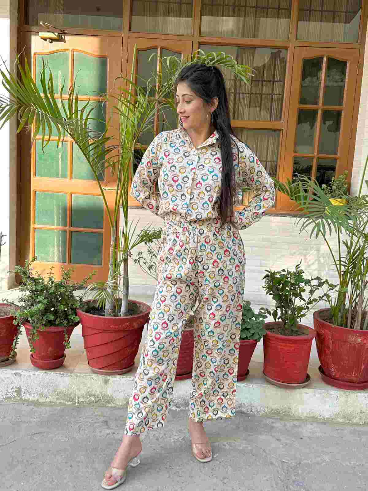 Plus Size Printed Co-Ord Set