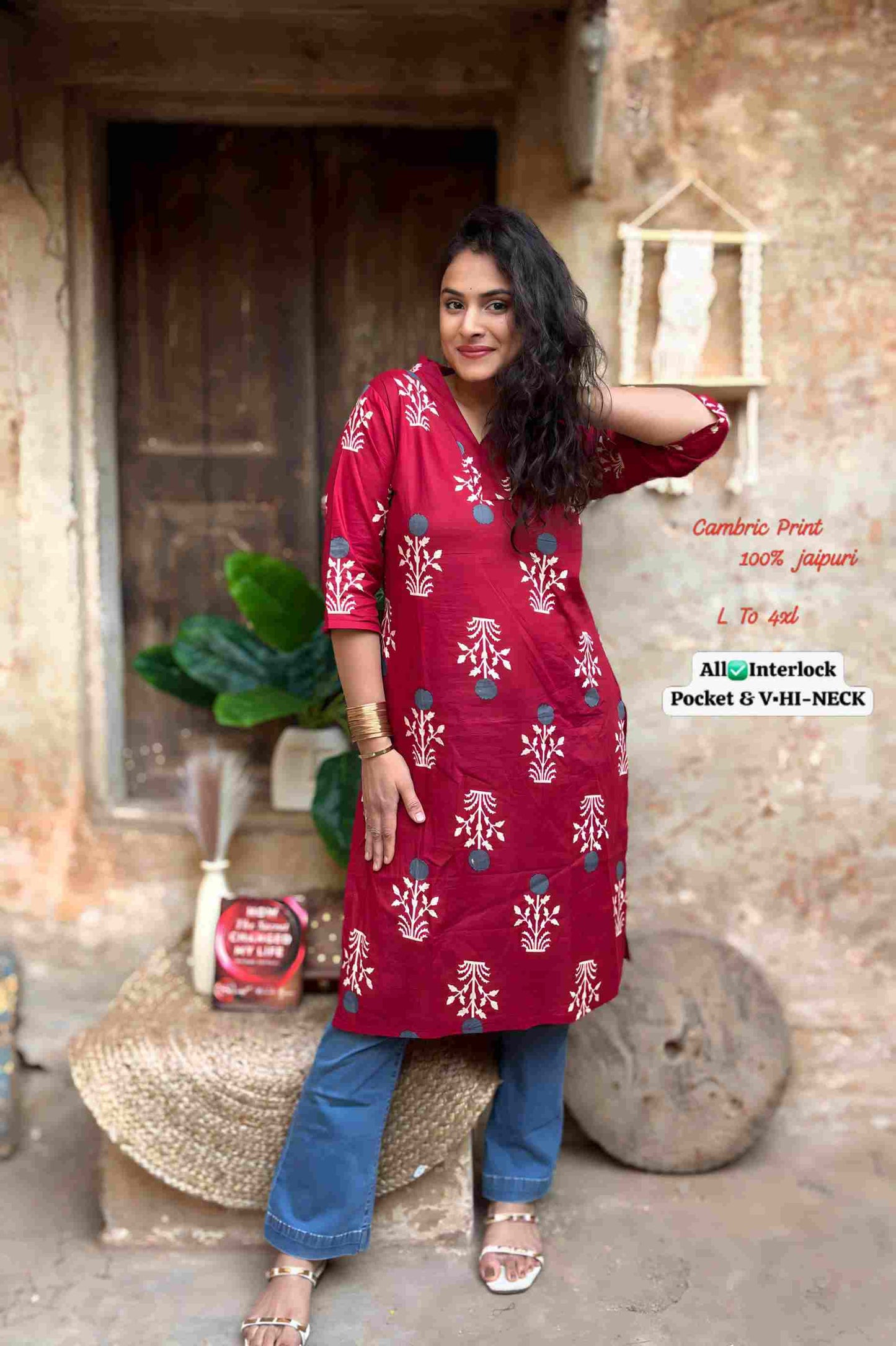 Straight Kurti with Pocket