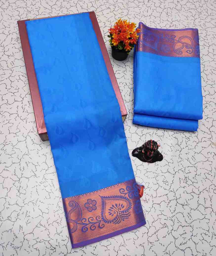 Fancy Elampillai Embossed Silk Sarees