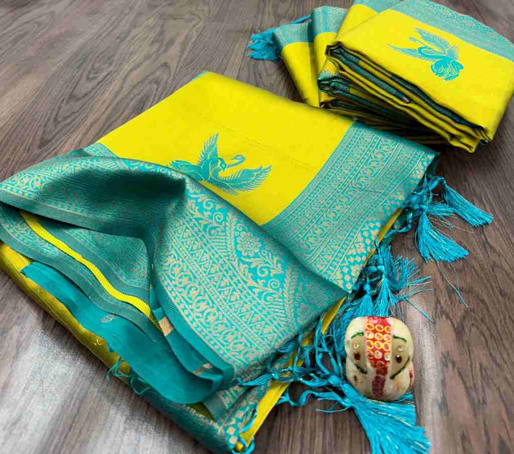 Semi Kanchi Soft Silk Saree