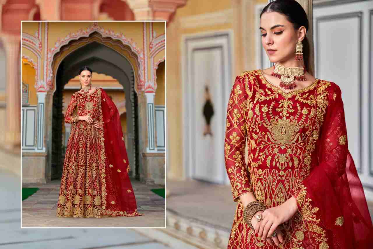 Wedding Lehenga with Elegant Stone Work
