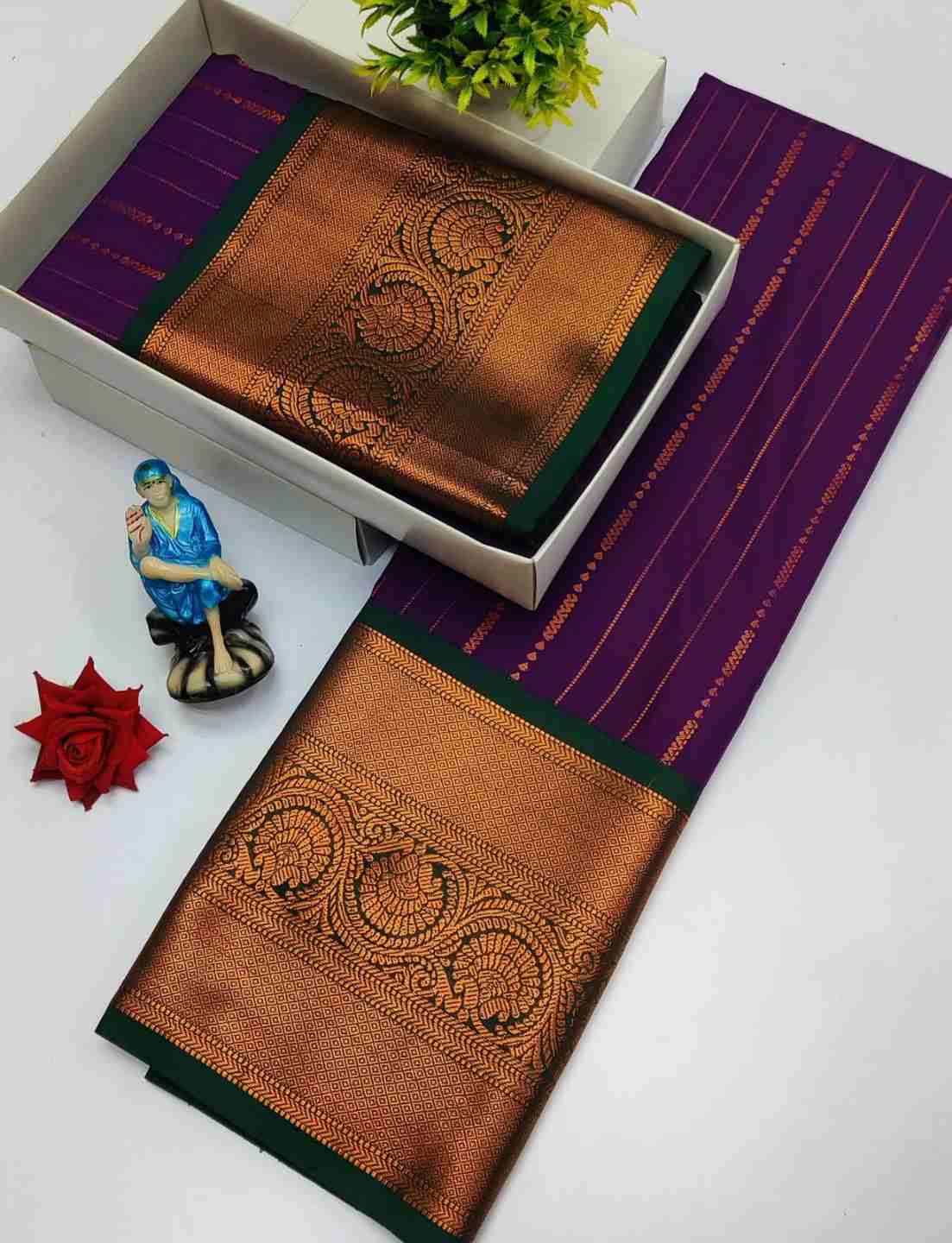 Kanchi Korvai Kottanji Tana Soft Silk Saree