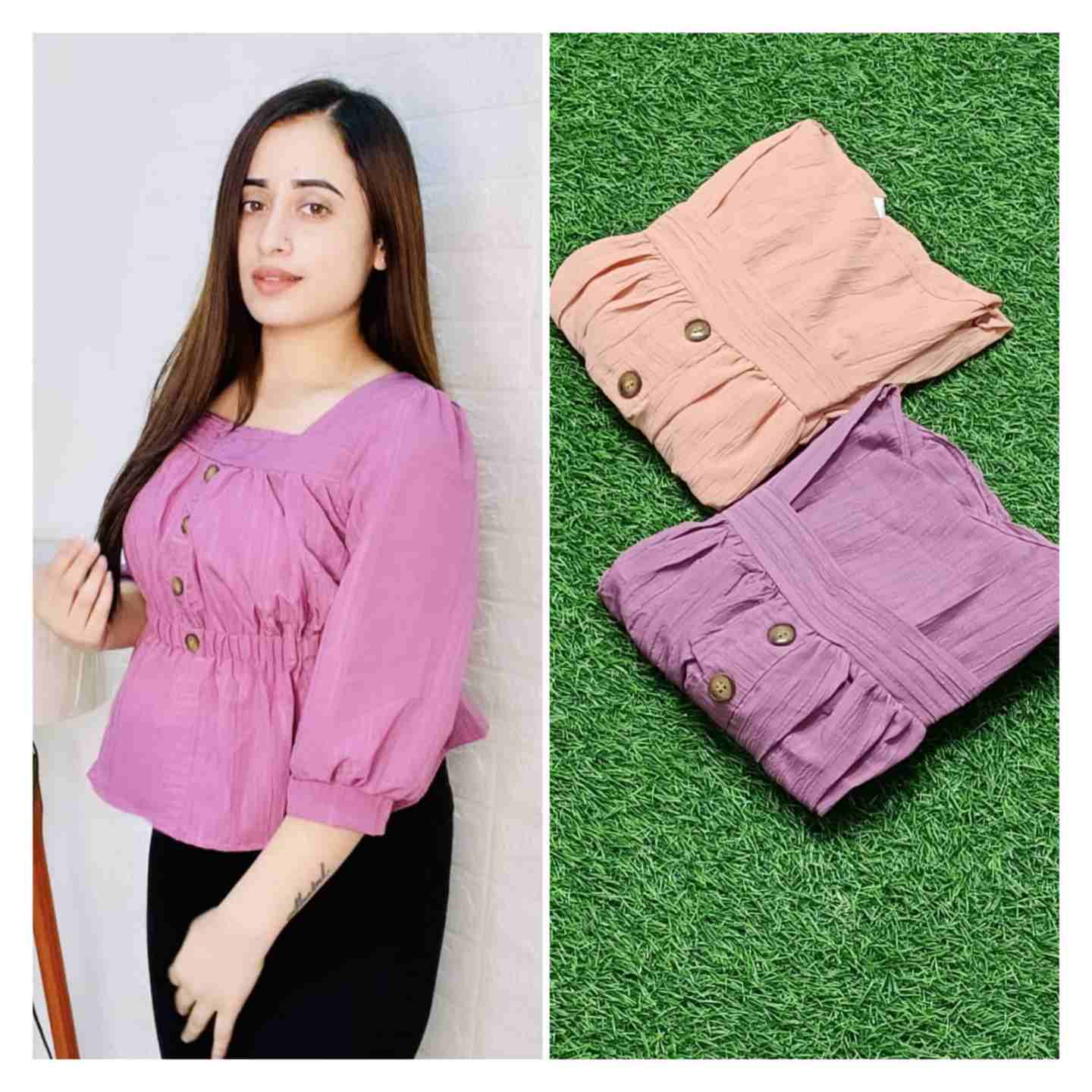 Fashion Spring Retro Button-Up Top