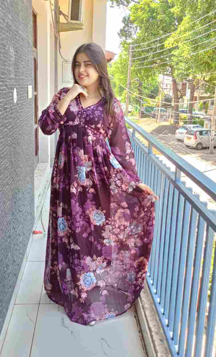 Elegant & Pretty Floral Long Dress