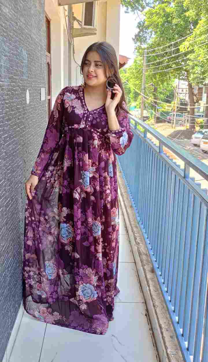 Elegant & Pretty Floral Long Dress