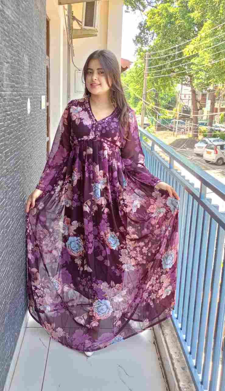 Elegant & Pretty Floral Long Dress