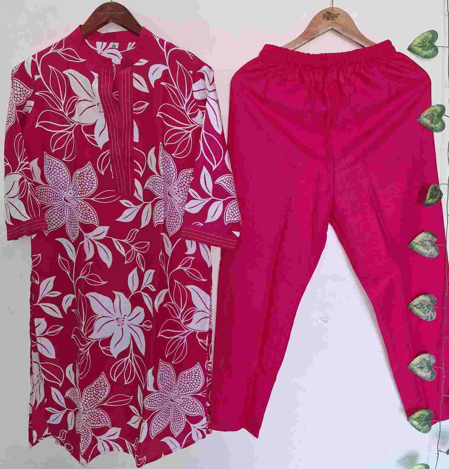 Elegant Summer Kurti Pant Set