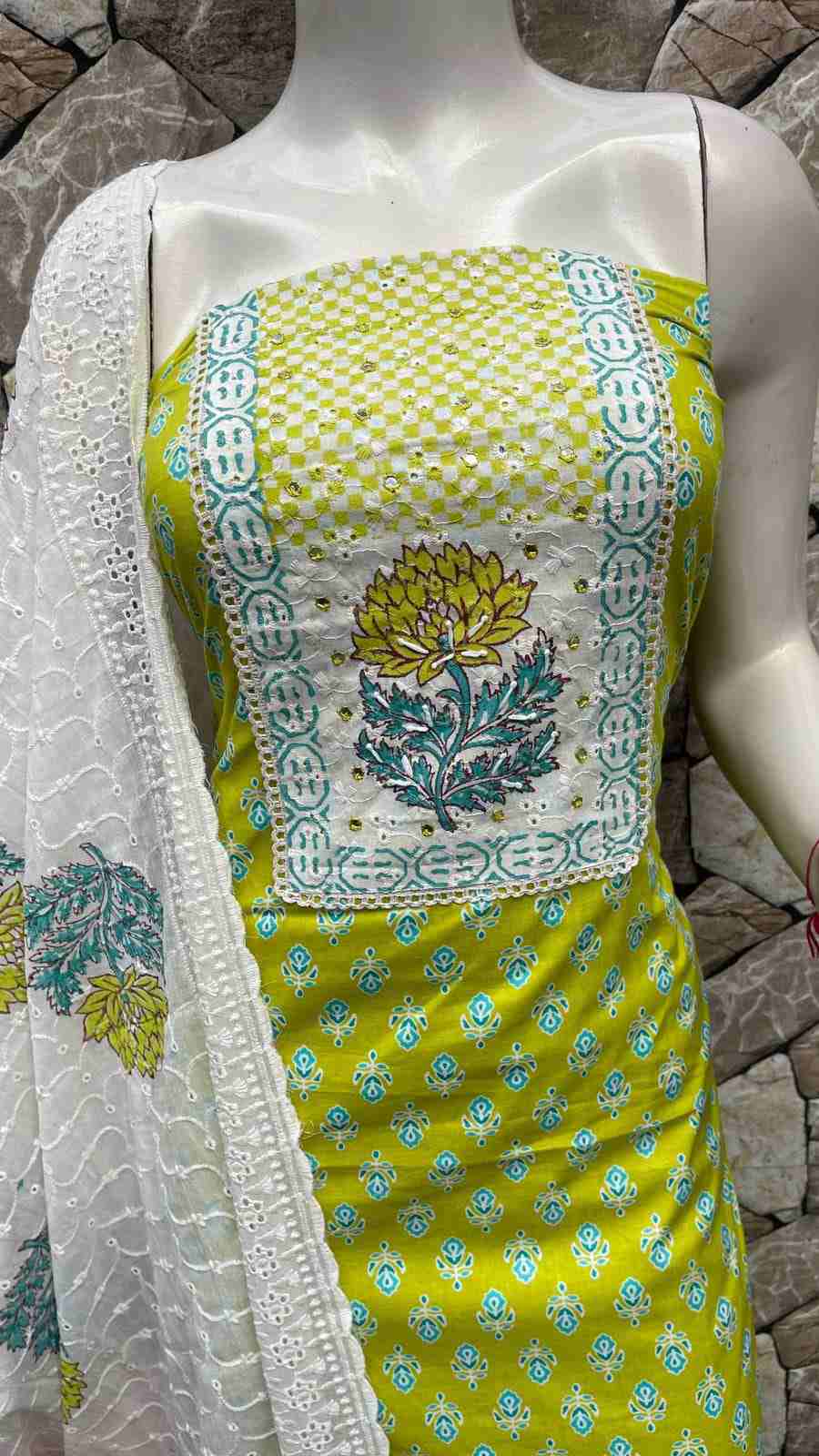 Graceful Cotton Salwar Suit Set