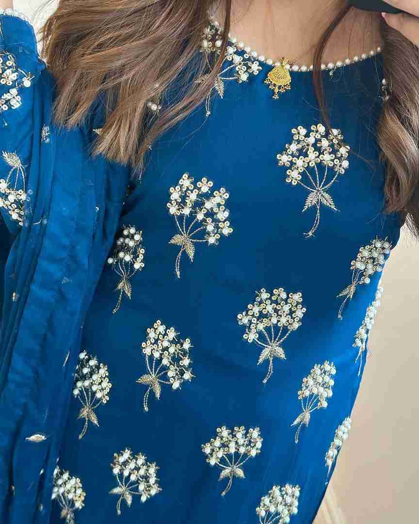 Stylish Party Wear Long Top & Pant Set