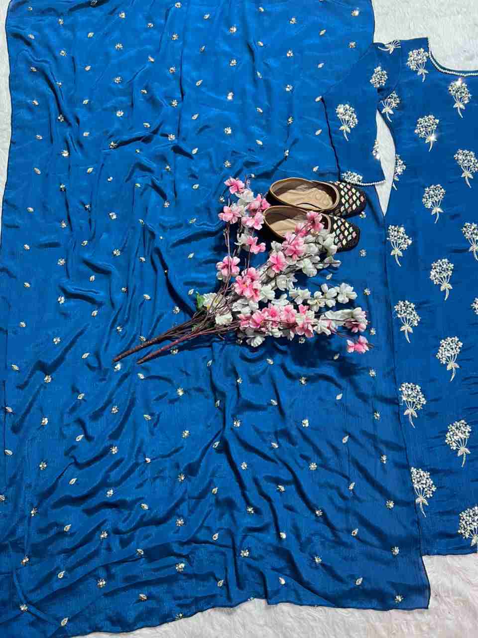 Stylish Party Wear Long Top & Pant Set