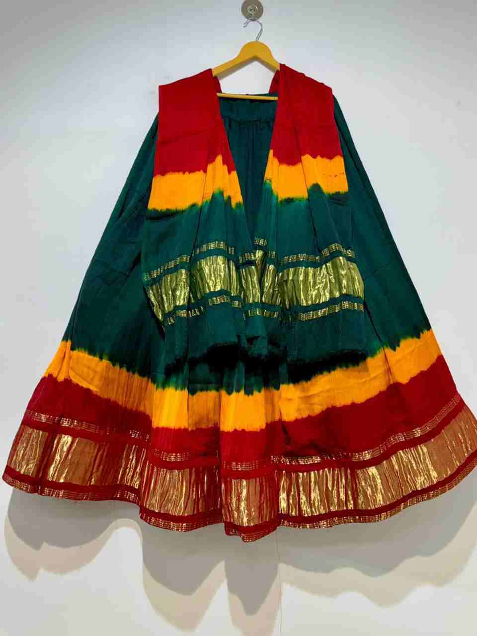Handcrafted Ajrakh Print Lehenga Choli