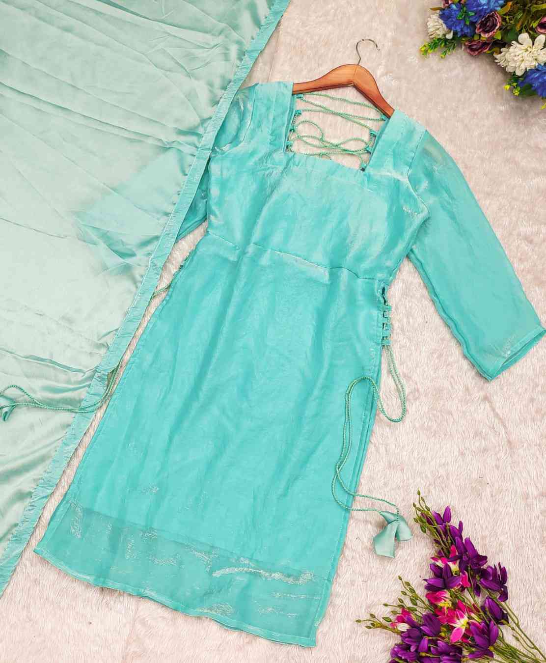 Stylish Space Silk Kurti with Dupatta