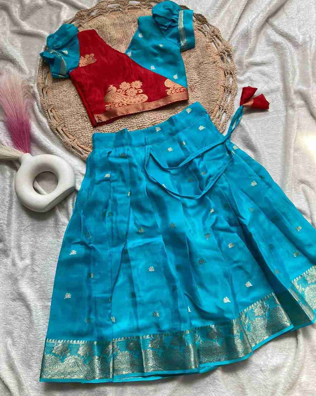 Viscose Mysore Crepe Kids' Lehenga