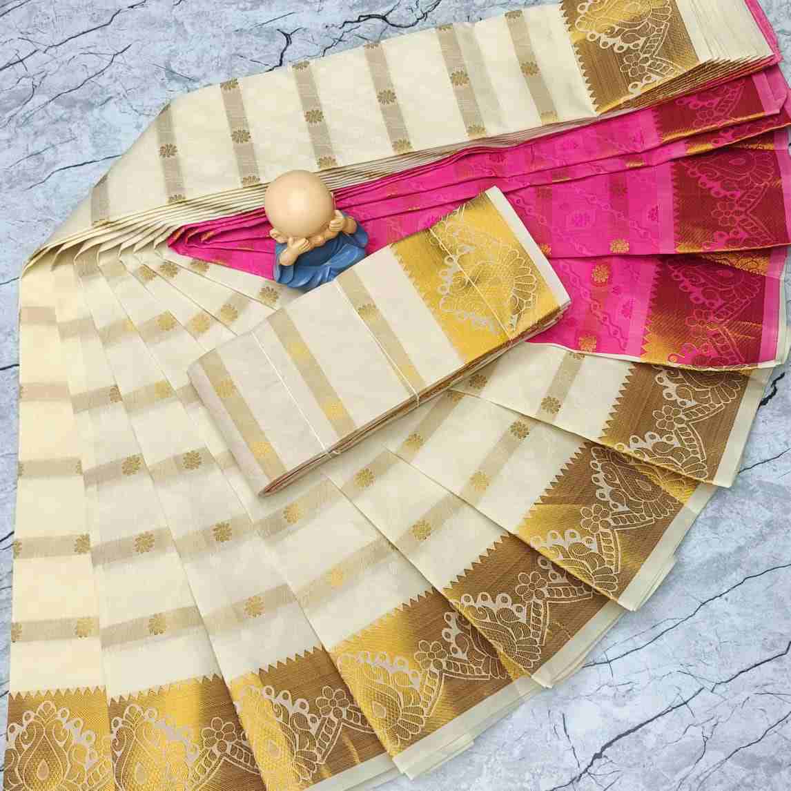 Elegant 3D Embossed Karizma Silk Saree