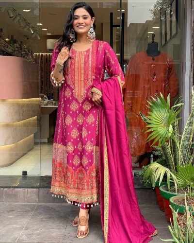 Pakistani Suit in Custom Digital Print