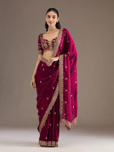 Celestial Glow Space Silk Saree