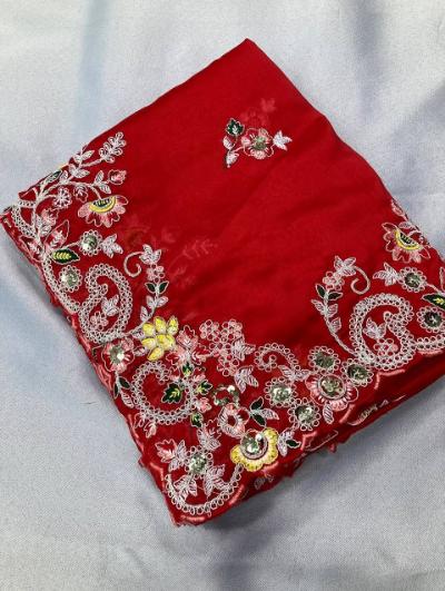 Rajvi Sarees Party Wear Soft Rangoli Silk Saree