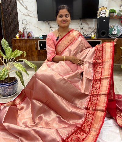 Banaras Kanjeevaram Inspired Soft Pattu Saree