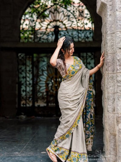 Maharani Linen Print Saree