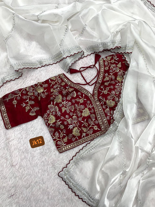 New Soft Zimmy Choo Silk Saree