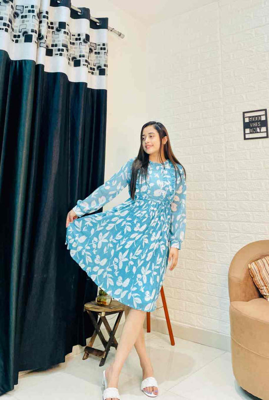 New Floral Printed Dress