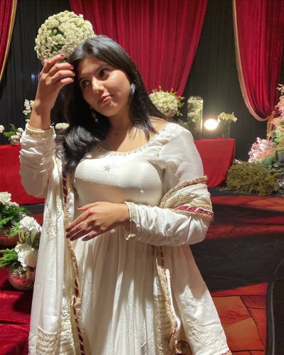 Royal White Anarkali